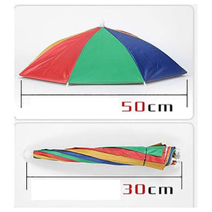 Planet Gates 100004777 8 Bone 50 CM Fishing Cap Umbrella Rain Women Uv Sunny And Rainy Umbrella For Womens Windproof Head Umbrellas Caps YS0018