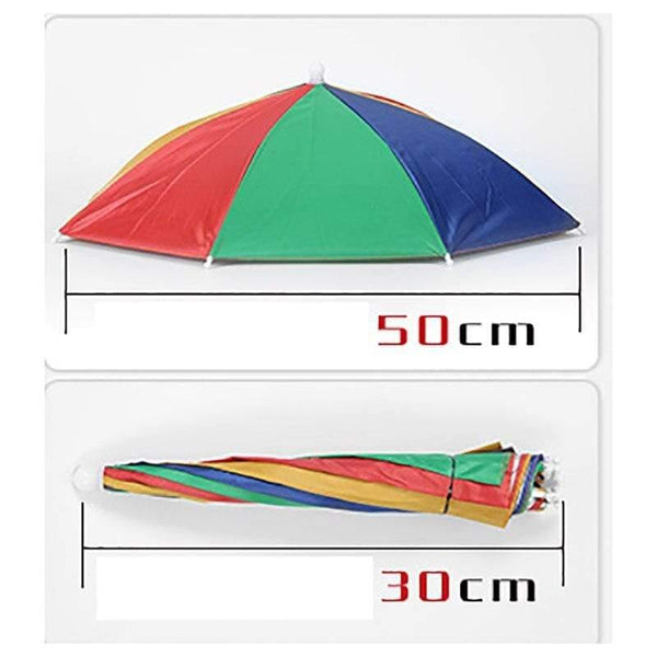 Planet Gates 100004777 8 Bone 50 CM Fishing Cap Umbrella Rain Women Uv Sunny And Rainy Umbrella For Womens Windproof Head Umbrellas Caps YS0018