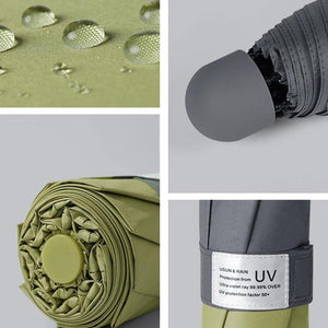 Planet Gates 100004777 8 Ribs Mini Umbrella Windproof Anti-UV Protection 5Folding Umbrella Portable Travel Rain Women Umbrella Pocket Children Umbrella