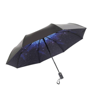 Planet Gates 100004777 Anti-UV Full Automatic Umbrella Rain Women Men 3 Folding Light And Durable 8K Strong Umbrellas Kids Rainy Sunny Wholesale Price