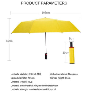 Planet Gates 100004777 Automatic Business Umbrella Three Folding Male Female Parasol Umbrella Rain Women Windproof Luxury Umbrella Men