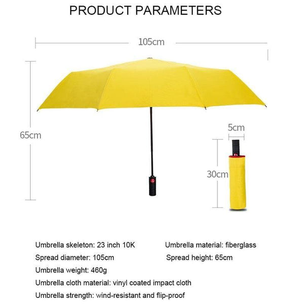 Planet Gates 100004777 Automatic Business Umbrella Three Folding Male Female Parasol Umbrella Rain Women Windproof Luxury Umbrella Men