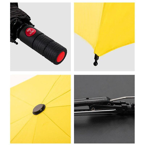 Planet Gates 100004777 Automatic Business Umbrella Three Folding Male Female Parasol Umbrella Rain Women Windproof Luxury Umbrella Men