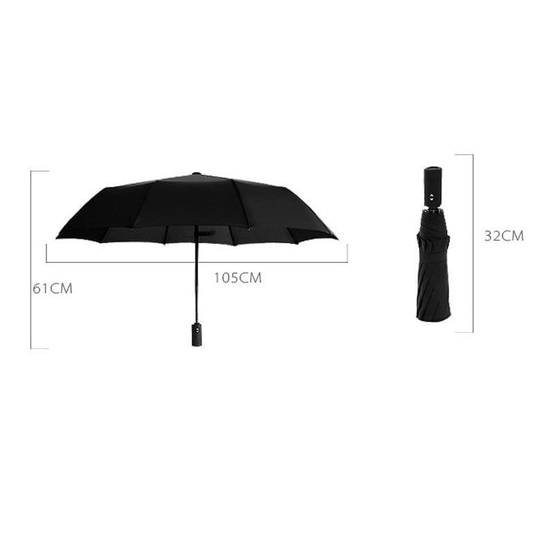 Planet Gates 100004777 Automatic Folding Umbrella Female Male Car Luxury Large Windproof Umbrella Umbrella Men Rain Black Paint