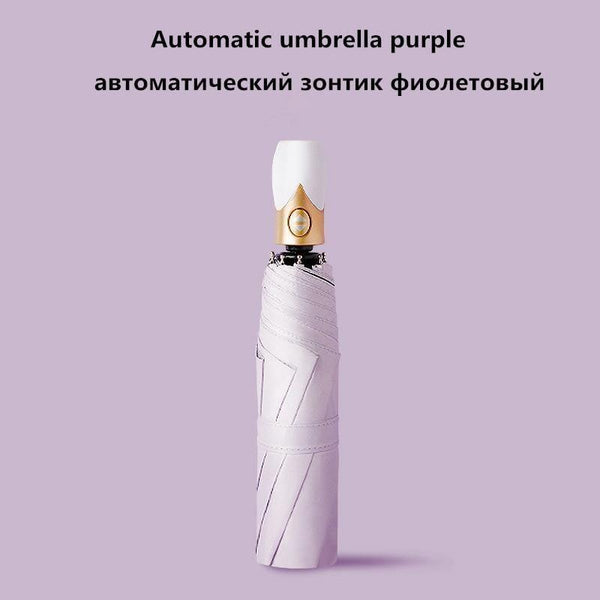 Planet Gates 100004777 Automatic umbrella-175 7 Colors Automatic Umbrella Rain Women Three-folding Umbrella Windproof Man Sunny And Rainy Umbrella Change Color Due To UV