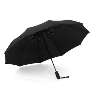 Planet Gates 100004777 Black 10K Double layer Windproof Fully-automatic Umbrellas Male Women Umbrella Three Folding Commercial Large Durable Frame Parasol