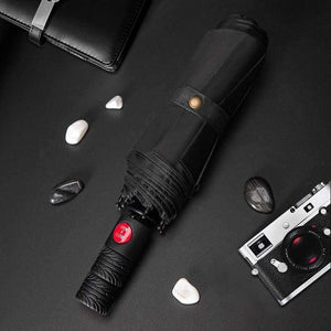 Planet Gates 100004777 BLACK Automatic Business Umbrella Three Folding Male Female Parasol Umbrella Rain Women Windproof Luxury Umbrella Men