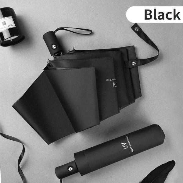 Planet Gates 100004777 black Fashion Folding Umbrella Rain Women Gift Men Mini Pocket Parasol Girls Anti-UV Waterproof Portable Travel UMBRELLAS Umbrella