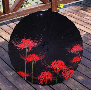 Planet Gates 100004777 black Silk Cloth Lace Umbrella Women Costume Photography Props Tasseled Umbrella Yarned Chinese Classical Oil-paper Umbrella Parasol