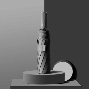 Planet Gates 100004777 Black Windproof Double Automatic 3 Folding Umbrella Female Male 10K Car Luxury Large Parasol Rain Women Men Business Strong Umbrellas