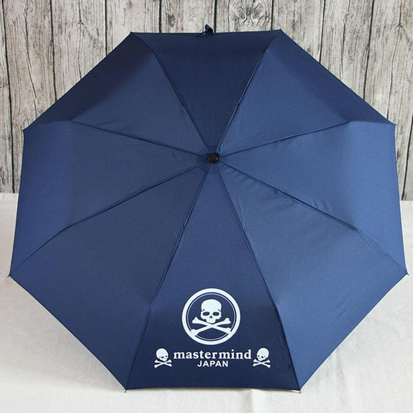 Planet Gates 100004777 BLUE Black Skull High Quality Designer DIY Personality Umbrella Rain Men Umbrella Car For Mens Windproof Folding Umbrellas YS366