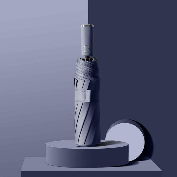 Planet Gates 100004777 Blue Windproof Double Automatic 3 Folding Umbrella Female Male 10K Car Luxury Large Parasol Rain Women Men Business Strong Umbrellas