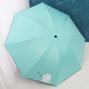 Planet Gates 100004777 blue YADA Cartoon Bear TOTORO Umbrella Rain Women uv High Quality Cute Umbrella For Womens Windproof TOTORO Pattern Umbrellas YS602