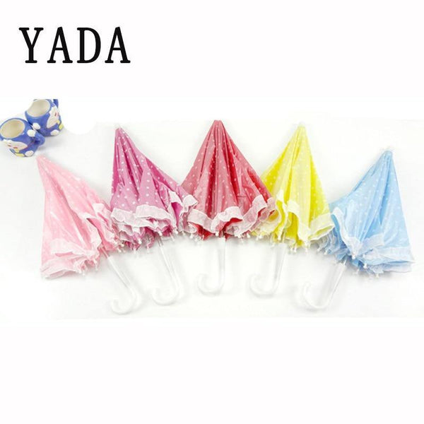 Planet Gates 100004777 Cartoon Dot Lace Toy Umbrella Decorations Foldable Hands Rainbow Folding&Waterproof Multicolor Hat Cap YD126