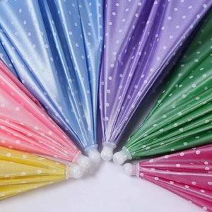 Planet Gates 100004777 Cartoon Dot Lace Toy Umbrella Decorations Foldable Hands Rainbow Folding&Waterproof Multicolor Hat Cap YD126