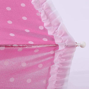 Planet Gates 100004777 Cartoon Dot Lace Toy Umbrella Decorations Foldable Hands Rainbow Folding&Waterproof Multicolor Hat Cap YD126