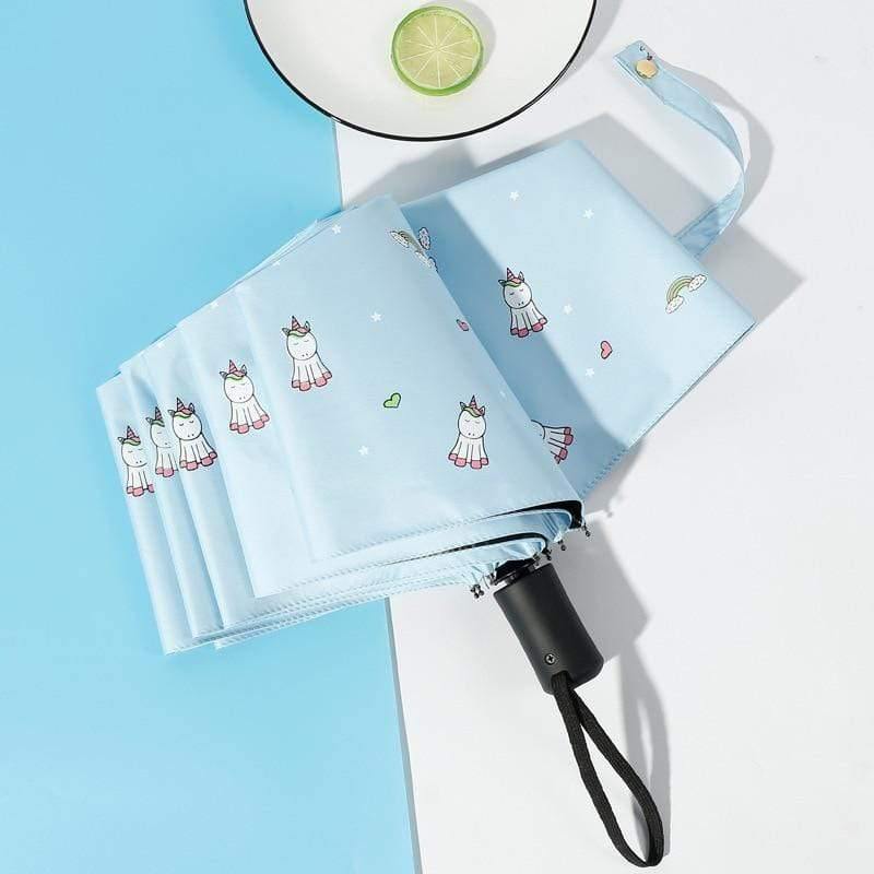 Planet Gates 100004777 Cartoon Unicorn Umbrella Rain Women Uv Animal Unicorn Automatic Umbrella For Women Windproof Folding Umbrellas YS802
