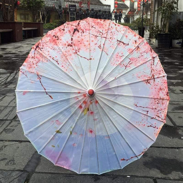 Planet Gates 100004777 cherry blossoms Silk Women Umbrella Japanese Cherry Blossoms Silk  Ancient Dance Umbrella Decorative Umbrella Chinese Style Oil Paper Umbrella