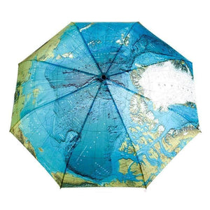 Planet Gates 100004777 Creative World Map Automatic Umbrella For Women UV Folding Blue Ocean Land Umbrellas Rainproof Rain Sun Auto Umbrella YD201 (world Map)