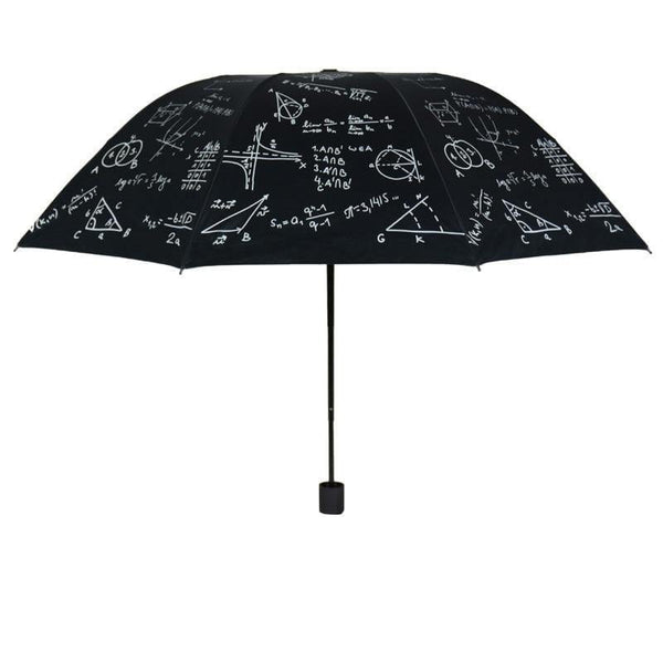 Planet Gates 100004777 Custom Charms Mathematics Folding Umbrella Rain Women Uv High Quality Umbrella For Womens Brand Windproof Umbrellas YS266 (Black)