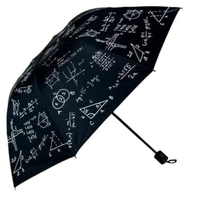Planet Gates 100004777 Custom Charms Mathematics Folding Umbrella Rain Women Uv High Quality Umbrella For Womens Brand Windproof Umbrellas YS266 (Black)