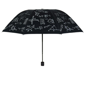 Planet Gates 100004777 Custom Charms Mathematics Folding Umbrella Rain Women Uv High Quality Umbrella For Womens Brand Windproof Umbrellas YS266 (Black)
