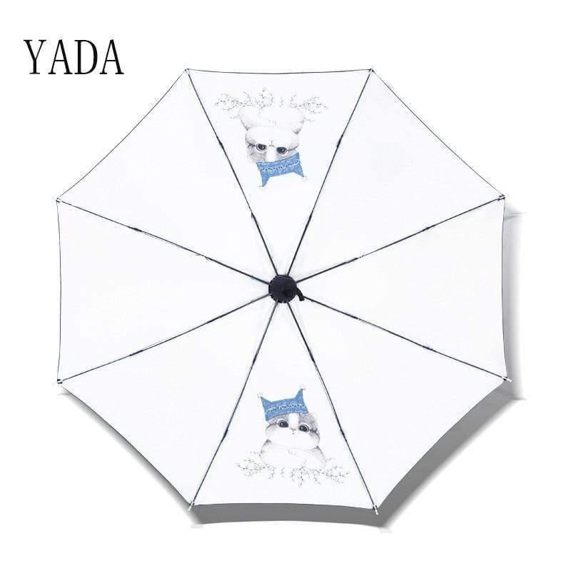 Planet Gates 100004777 Design Big Face Cat Umbrella For Women Men Anti-UV Lovely Cartoon Dog Umbrellas Folding Rainy Umbrella Gift YD200068