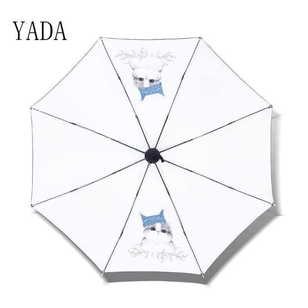Planet Gates 100004777 Design Big Face Cat Umbrella For Women Men Anti-UV Lovely Cartoon Dog Umbrellas Folding Rainy Umbrella Gift YD200068