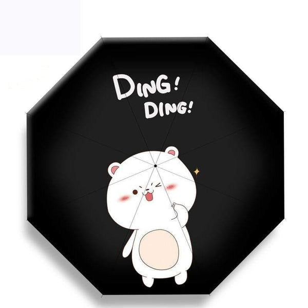 Planet Gates 100004777 Design Folding Automatic Girl Umbrella For Women Anti-UV Lovely Rainy Umbrella Cartoon Cute Bear Animal Umbrella YD200049