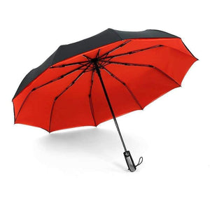 Planet Gates 100004777 Double RED Umbrella Rain Women Automatic Sunny And Rainy Umbrella Car For Womens Windproof Folding Umbrellas YS028
