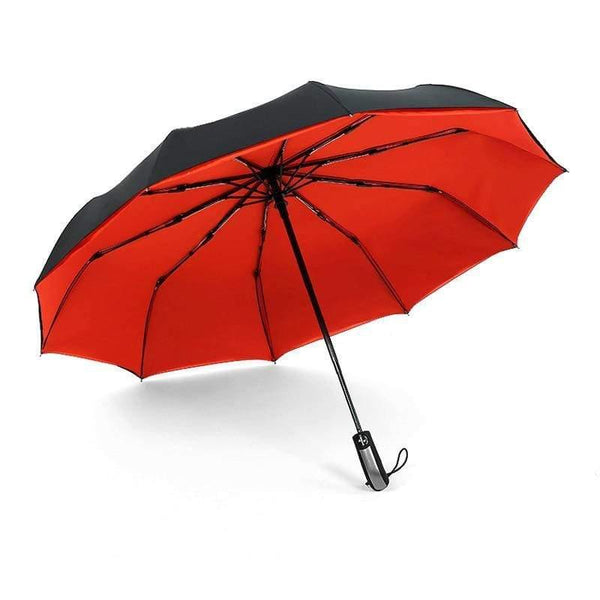 Planet Gates 100004777 Double RED Umbrella Rain Women Automatic Sunny And Rainy Umbrella Car For Womens Windproof Folding Umbrellas YS028