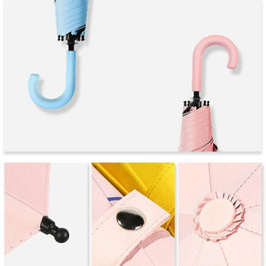 Planet Gates 100004777 Fashion Black&white Dot Umbrella Rain Women Uv Hook U-shape Curved Handle Umbrella For Women Windproof Umbrellas YS200052