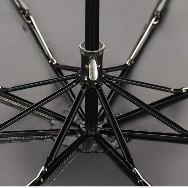 Planet Gates 100004777 Fashion Black&white Dot Umbrella Rain Women Uv Hook U-shape Curved Handle Umbrella For Women Windproof Umbrellas YS200052