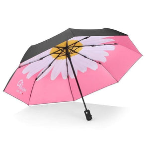 Planet Gates 100004777 Fashion Daisy Flower Automatic Umbrellas Windproof Folding Rainy Umbrellas For Women UV Foldable Umbrella Parasol YD200079