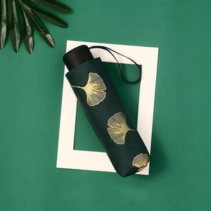 Planet Gates 100004777 Fashion Ginkgo Biloba Automatic Umbrellas Windproof Folding Rainy Leaves Umbrellas For Women Parasol UV Leaf Paraguas YD213
