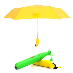 Planet Gates 100004777 Fashion Mini Banana Umbrella Parasol Rainy Creative Fruit Folding Umbrellas For Women Men UV Windproof Umbrellas YD200027
