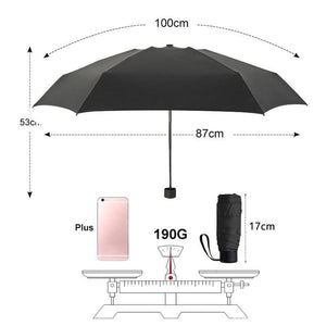 Planet Gates 100004777 Fashion Small 5 Folding Kids Umbrella Rain Women Umbrella Men Ultralight Mini Anti-UV Girls Umbrellas Waterproof Portable Travel