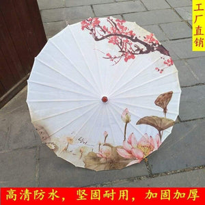 Planet Gates 100004777 fluorescence green Silk Women Umbrella Japanese Cherry Blossoms Silk  Ancient Dance Umbrella Decorative Umbrella Chinese Style Oil Paper Umbrella
