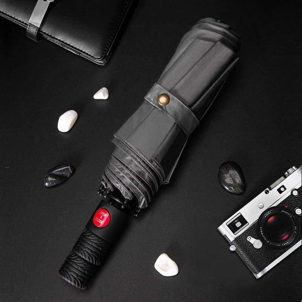 Planet Gates 100004777 GRAY Automatic Business Umbrella Three Folding Male Female Parasol Umbrella Rain Women Windproof Luxury Umbrella Men