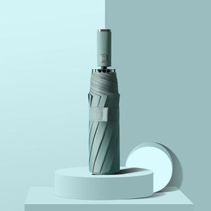 Planet Gates 100004777 Green Windproof Double Automatic 3 Folding Umbrella Female Male 10K Car Luxury Large Parasol Rain Women Men Business Strong Umbrellas