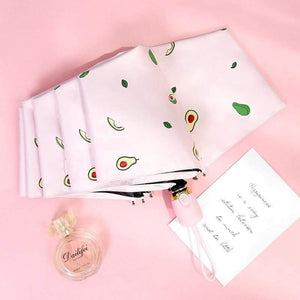 Planet Gates 100004777 Luxury Cartoon Fruit Avocado Umbrella Clear Folding Automatic Umbrellas For Children Women UV Lovely Rain Umbrella YD200037