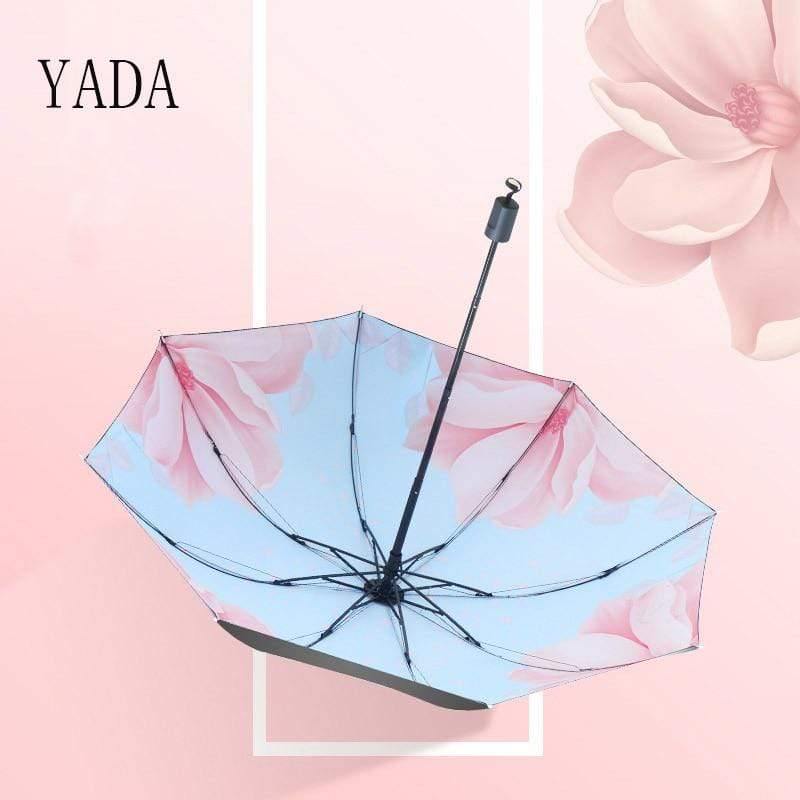Planet Gates 100004777 Luxury Portable Umbrella Design Flower Folding Umbrellas For Women Men Anti-UV Windproof Rainy Umbrella YD200070