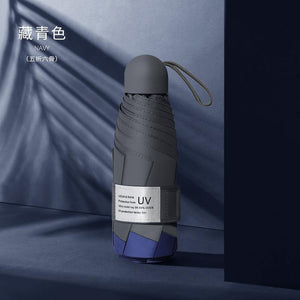 Planet Gates 100004777 Manual 6 Ribs-173 8 Ribs Mini Umbrella Windproof Anti-UV Protection 5Folding Umbrella Portable Travel Rain Women Umbrella Pocket Children Umbrella