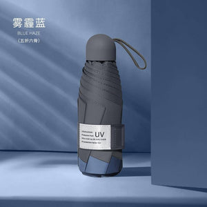 Planet Gates 100004777 Manual 6 Ribs-350852 8 Ribs Mini Umbrella Windproof Anti-UV Protection 5Folding Umbrella Portable Travel Rain Women Umbrella Pocket Children Umbrella