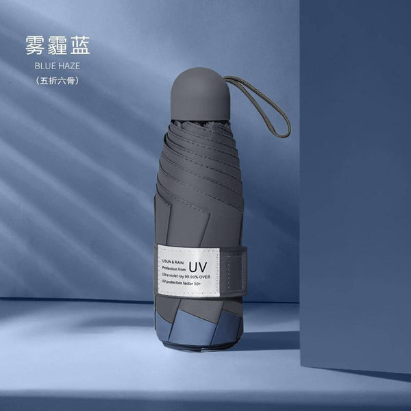 Planet Gates 100004777 Manual 6 Ribs-350852 8 Ribs Mini Umbrella Windproof Anti-UV Protection 5Folding Umbrella Portable Travel Rain Women Umbrella Pocket Children Umbrella