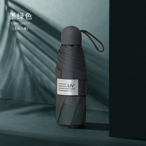 Planet Gates 100004777 Manual 8 Ribs-100018786 8 Ribs Mini Umbrella Windproof Anti-UV Protection 5Folding Umbrella Portable Travel Rain Women Umbrella Pocket Children Umbrella