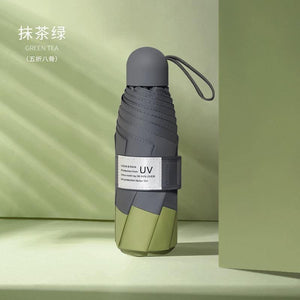 Planet Gates 100004777 Manual 8 Ribs-200002984 8 Ribs Mini Umbrella Windproof Anti-UV Protection 5Folding Umbrella Portable Travel Rain Women Umbrella Pocket Children Umbrella