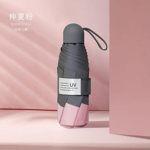 Planet Gates 100004777 Manual 8 Ribs-200003699 8 Ribs Mini Umbrella Windproof Anti-UV Protection 5Folding Umbrella Portable Travel Rain Women Umbrella Pocket Children Umbrella