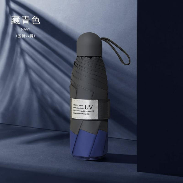 Planet Gates 100004777 Manual 8 Ribs-29 8 Ribs Mini Umbrella Windproof Anti-UV Protection 5Folding Umbrella Portable Travel Rain Women Umbrella Pocket Children Umbrella