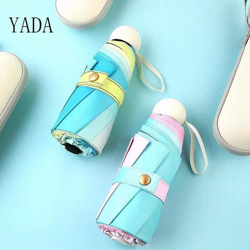 Planet Gates 100004777 Mini Pocket Gradient Umbrellas Parasol Folding Men Umbrellas Rain For Womens UV Windproof Umbrella YS200003